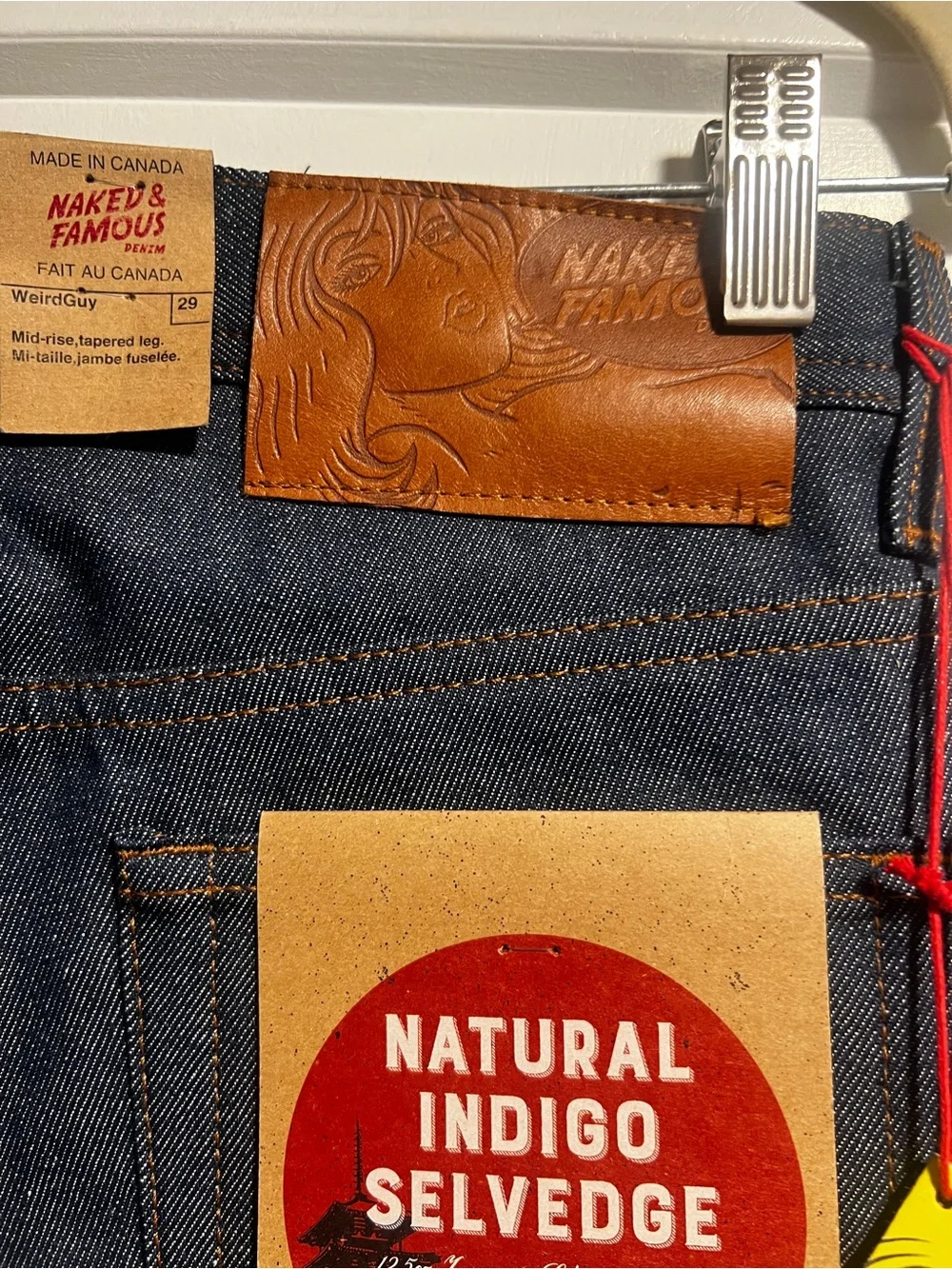 NWT Weird Guy - Natural Indigo Selvedge 29” Hemmed in NYC store to 31.5